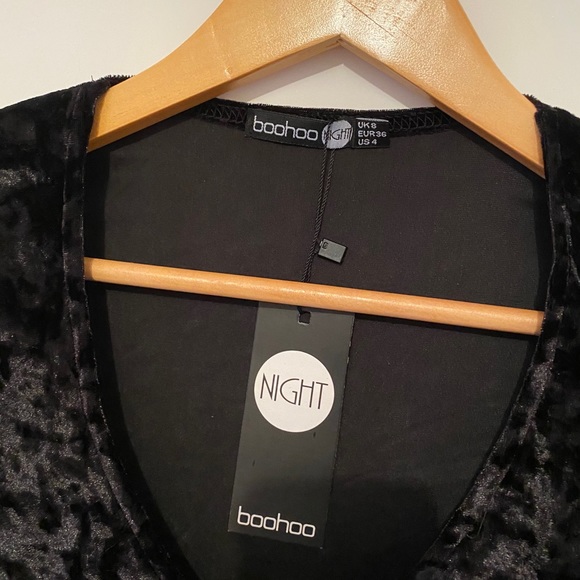 Black Velvet Dress - Picture 2 of 2